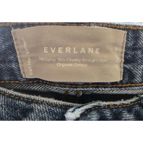 Everlane Straight Leg Jeans - Classic Blue - Picture 6 of 9